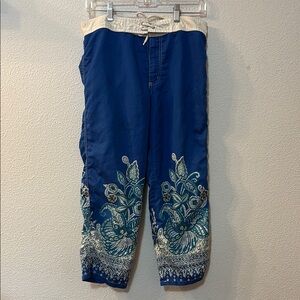 Guess Blue Polyester Swim Style Pants